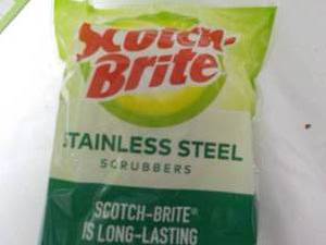 lot 45 image: Scotch Brite Stainless Steel 8 ct 3...