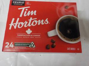 lot 48 image: Keurig Tim Horton 24 K Cups Arabica...