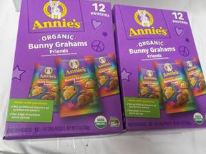 lot 54 image: 2 boxes 12 pouches each Annies Org...