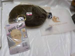 lot 77 image: Yelhado 100% Human Hair Wig and Cap...