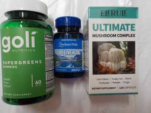 lot 81 image: Goli, Cod Liver Oil and Ultimate Di...