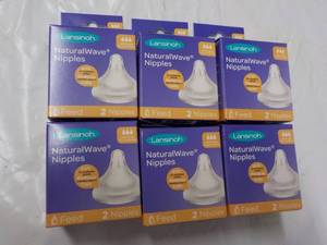 lot 121 image: 6 Lansinch Natural Wave Nipples...