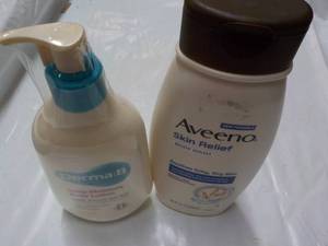 lot 177 image: Aveeno 18 oz Bodywash and Derma-B 1...