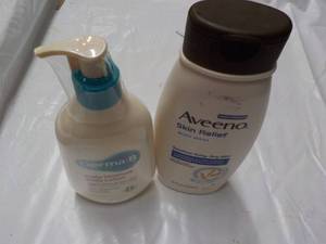 lot 179 image: Aveeno 18 oz Bodywash and Derma-B 1...