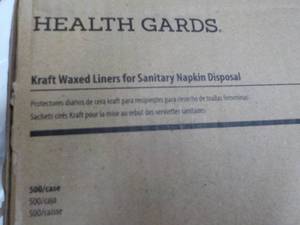 lot 190 image: HealthGards 500 per case Kraft Waxe...