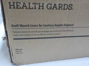 lot 191 image: HealthGards 500 per case Kraft Waxe...