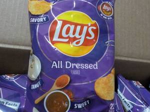 lot 213 image: Case of 64 Lays All Dressed Chips 6...
