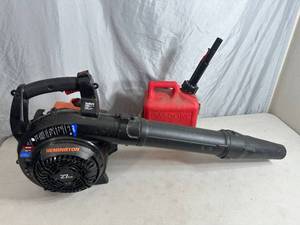 lot 27 image: Remington Gas Powered Blower with Gas and Gas Can