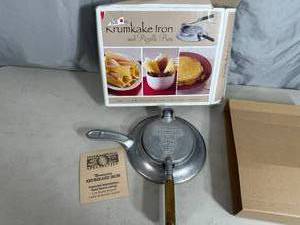 lot 74 image: Unused Vintage Nordic Ware Krumkake Iron and Pizzelle Press