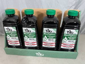 lot 110 image: 4 New Bottles of Tiki Bitefighter Tiki Torch Fuel