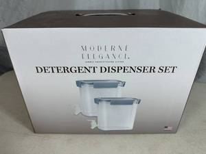 lot 127 image: New Modern Elegance Detergent Dispenser Set
