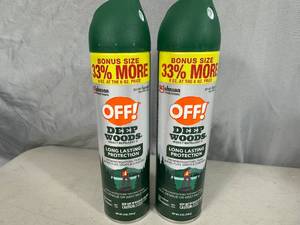 lot 141 image: 2 New Cans of Off Deep Woods Insect Repellent