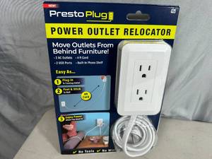 lot 179 image: New Presto Plug Outlet Extender