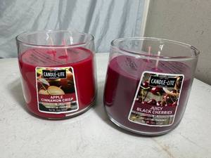 lot 204 image: 2 New Candle-Lite Dual Wick Candles