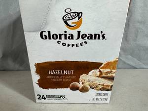lot 210 image: New Box of 24 Keurig K-Cups - Gloria Jeans Hazelnut