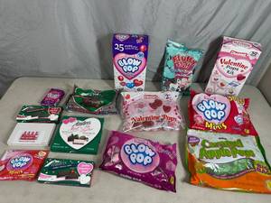 lot 255 image: Assorted Candy Andes Mints, Blow Pops, Cotton Candy, Caramel Apple Pops, and More