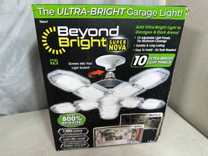 lot 258 image: New Beyond Bright Super Nova 7,000 Lumen LED Garage Light