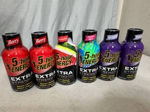 lot 286 image: 6 New 5 Hour Energy Shots - 3 Flavors