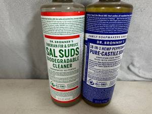 lot 307 image: 2 New Bottles of Dr. Bronners Liquid Soap