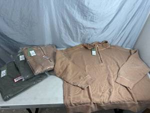 lot 337 image: 4 New Goodfellow 14 Zip Pull Over Sweaters - $120 Retail - 3 Sizes