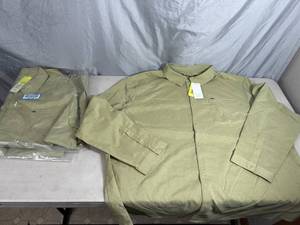lot 349 image: 2 New Active Outdoors Button Up Long Sleeves - UPF 50, Moisture Wicking, Fast Dry