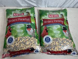 lot 359 image: 2 New Bags of Kaytee Birders Paradise Bird Seed Bird Food - 8 lbs each