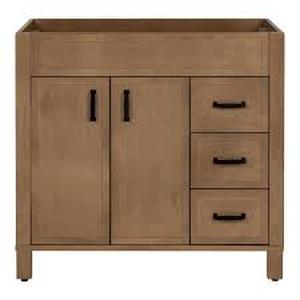 Home Decorators Collection Winsome 36 in. Bath Vanity Cabinet without Top in Sand Customer Returns See Pictures