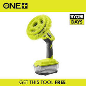 lot 19 image: RYOBI ONE 18V Cordless VORTEX Power Scrubber (Tool Only)   Customer Returns See Pictures