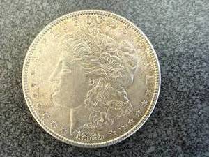 lot 20 image: 1885 Morgan Silver Dollar