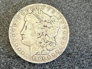 lot 45 image: 1901 O Morgan Silver Dollar