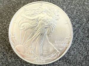 lot 64 image: 2024 American Silver Eagle 1oz Eagle Coin BU
