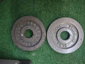 lot 51 image: Lots of a pair of 5LB 2-Inch Weight Plates (USED)