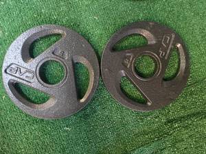 lot 53 image: Lots of a pair of 5LB 2-Inch Weight Plates (USED)