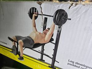 lot 50 image: STANDARD BENCH & RACK COMBO (NEW)