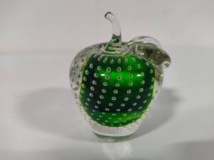 lot 16 image: Green Apple Paperweight