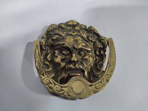 lot 61 image: Bacchus Brass Door Knocker