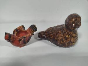 lot 66 image: Ceramic Bird Decor