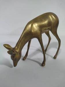 lot 69 image: Large Brass Deer