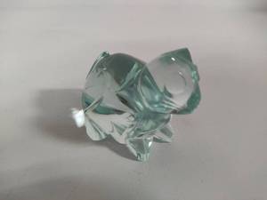 lot 68 image: Aquamarine Crystal Cut Cat Paperweight
