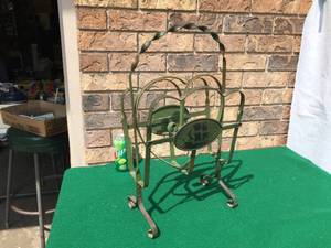lot 120 image: Antique Iron Magazine Rack
