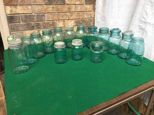 lot 133 image: Antique Ball Type Canning Jars - Some Over 100 Years Old
