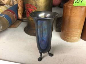 lot 136 image: Vintage Wilkens - Sterling Silver 925 Vase - Germany