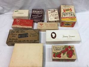 lot 154 image: Vintage Candy Boxes