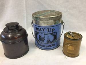 lot 201 image: Vintage Tobacco Containers - Contents
