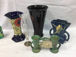 lot 235 image: Vintage Pottery & Glass - Some Condition - A Little Sterling