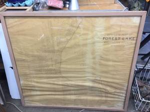 lot 248 image: Old Plat Map of Forest Lake MN - 37 x 33 12
