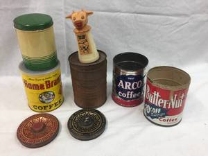 lot 249 image: Vintage Coffee Cans