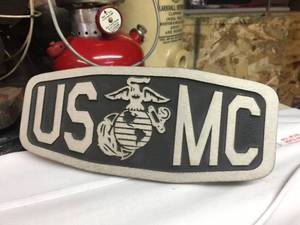 lot 252 image: USMC Aluminum Footstep - Part - Plaque