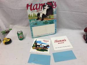 lot 256 image: Hamms Beer Advertiser Board - Tin Signs