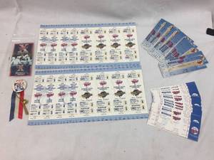lot 267 image: MN Twins Unused Tickets - Pins